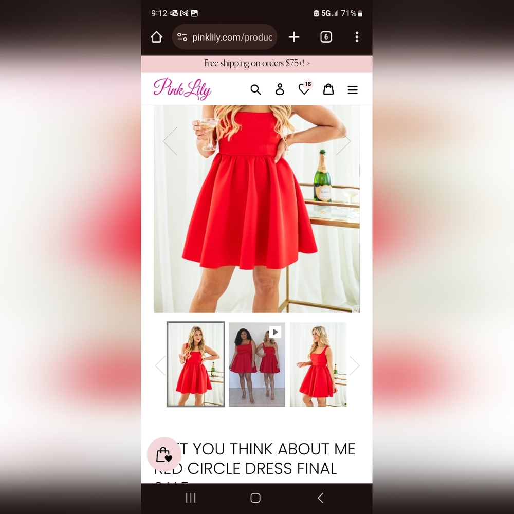 Pink Lily Dress